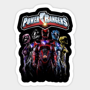 Yellow Power Ranger Courage In Every Strike Sticker